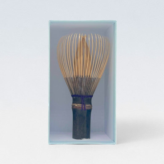Suikaen Chasen - Black Bamboo Whisk - Foaming Chasen Colored Thread