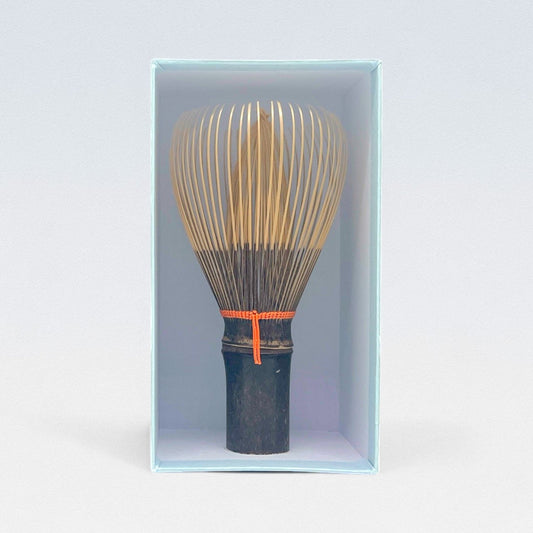 Suikaen Chasen - Black Bamboo Whisk - Foaming Chasen Colored Thread
