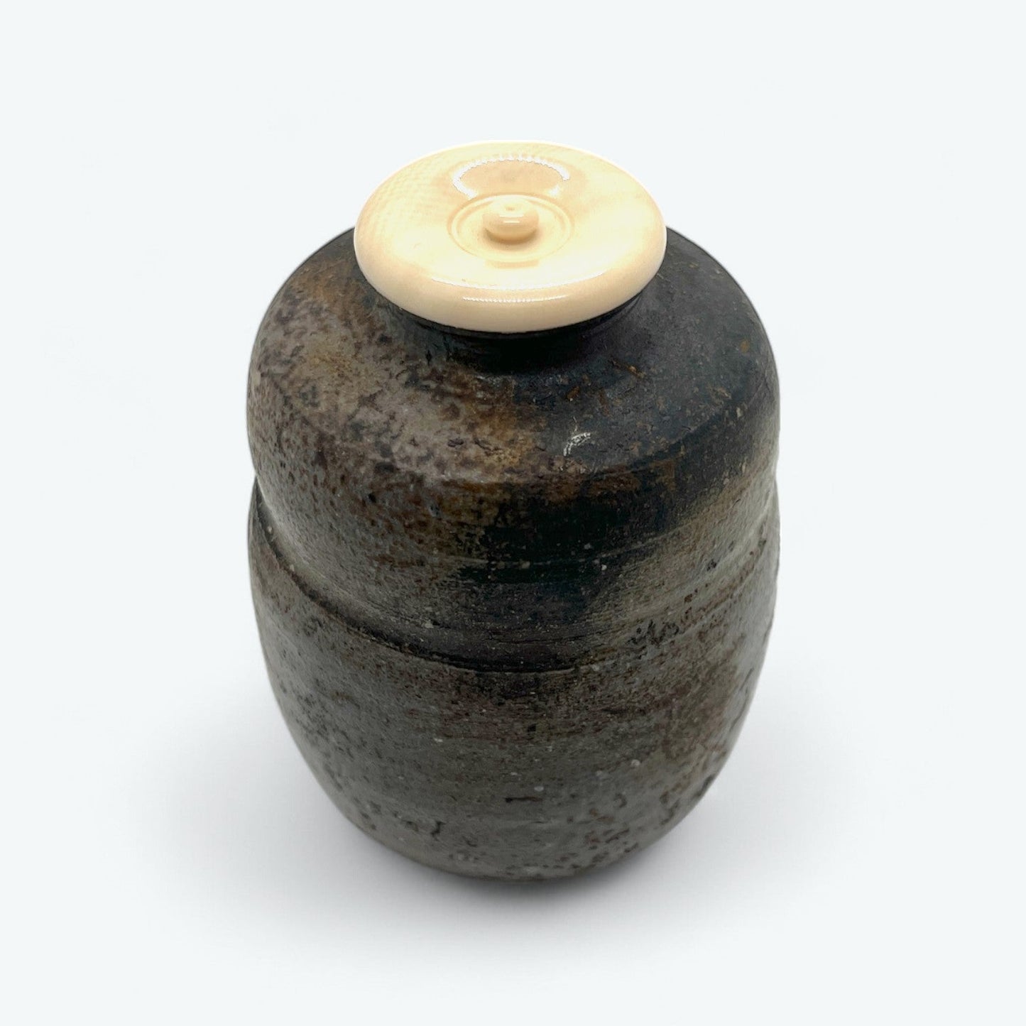 Vintage Bizen-yaki Tea Caddy by Kimura Tōhō