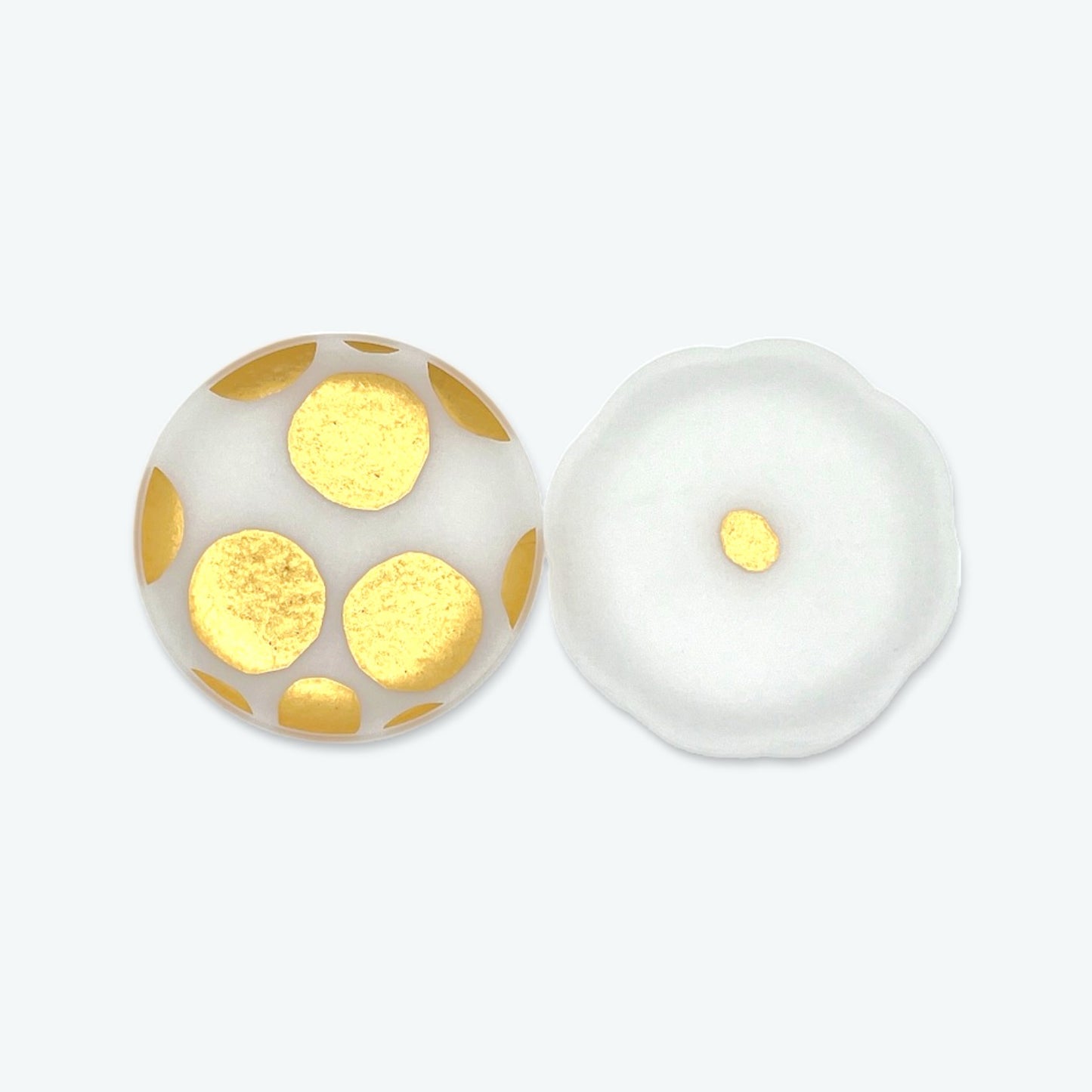 Toumei - Haku Mamezara Set of 2 in Wooden Box <ha> Gold