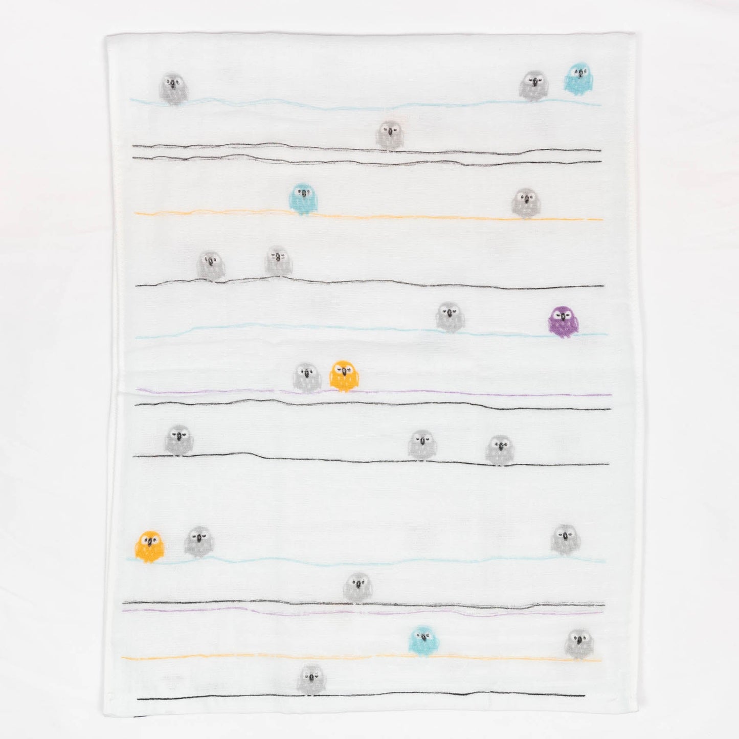 Premium Gauze Tenugui Towel - Owl