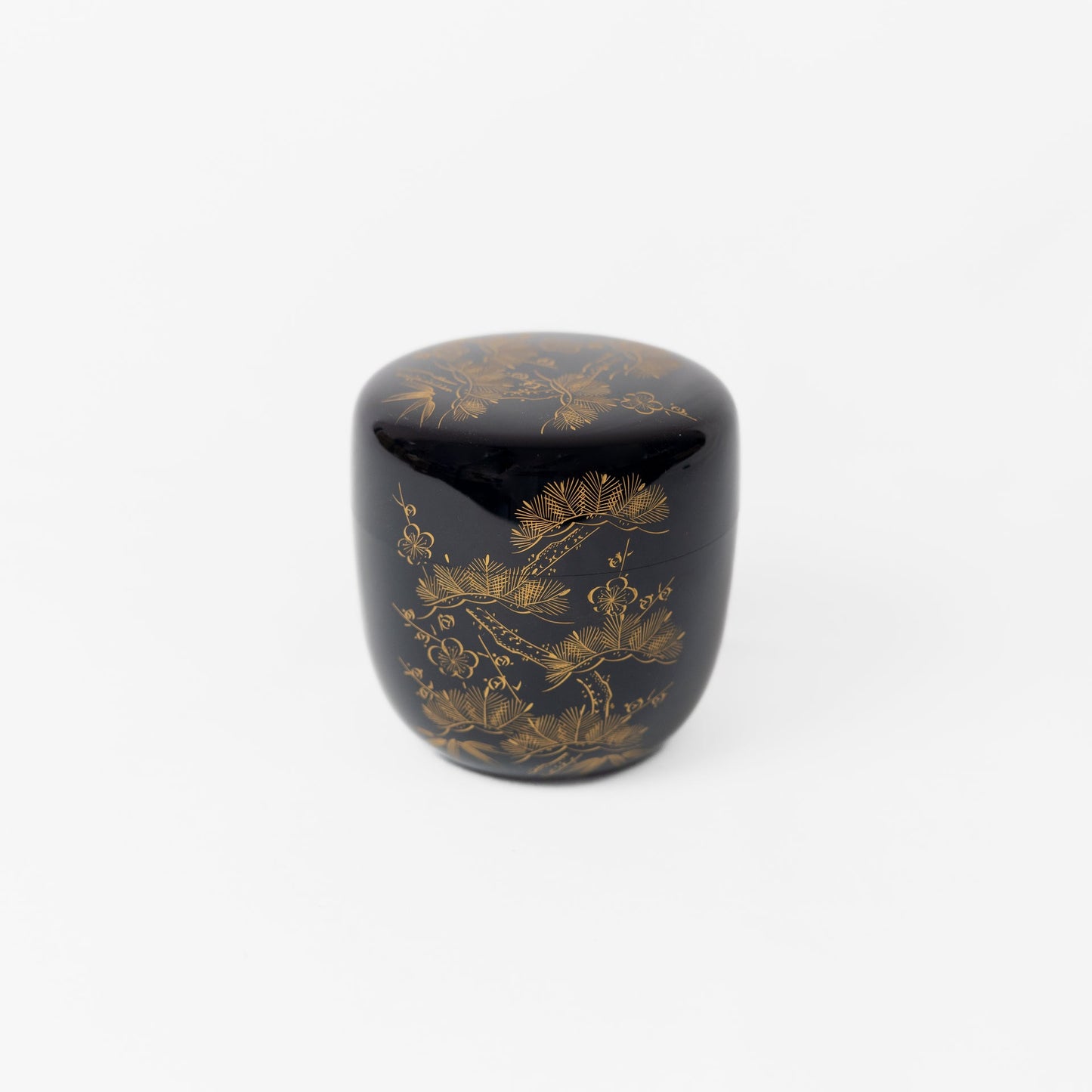 Vintage - Wajima-nuri Maki-e Wooden Canister