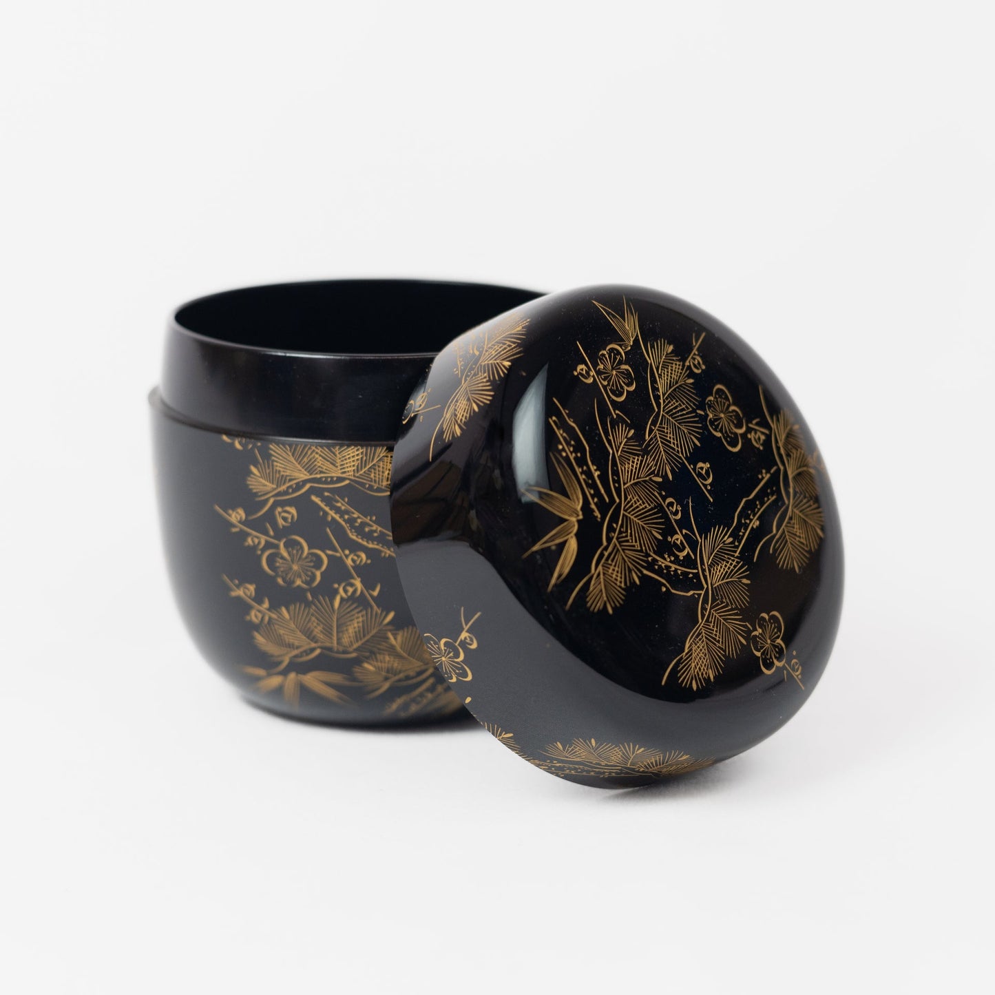 Vintage - Wajima-nuri Maki-e Wooden Canister