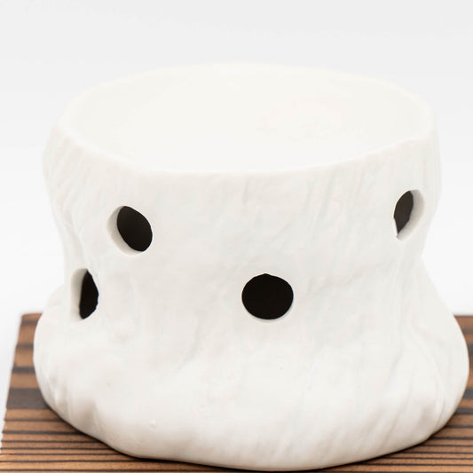 Tokoname Ware - Candle Tea Incense Burner Comes with leaves