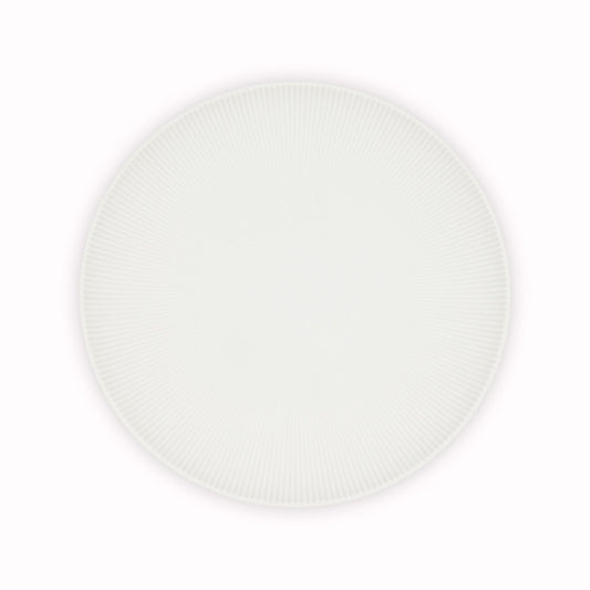 Koransha - Porcelain Plate Pinstripe White - Arita Ware