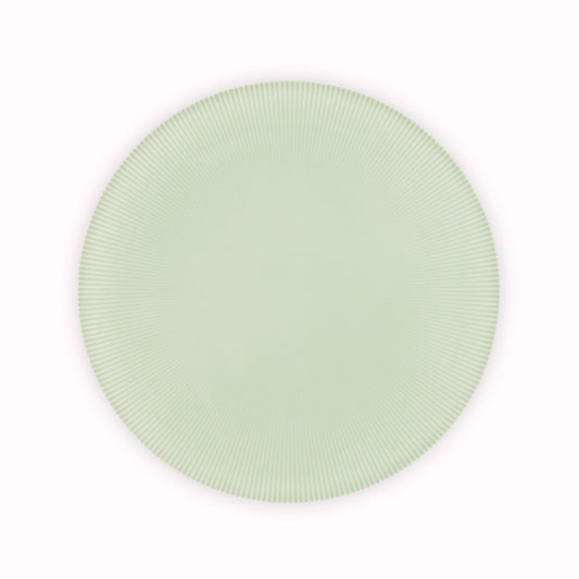 Koransha - Porcelain Plate Pinstripe Light Blue - Arita Ware