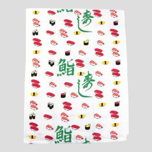 Premium Japanese Tenugui Towel - Sushi