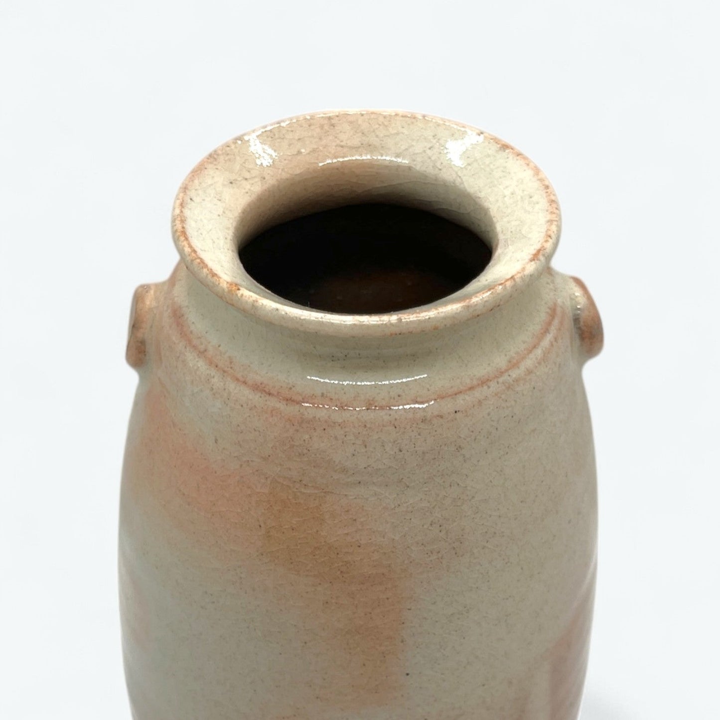 Vintage Hagi Ware Flower Vase by Ryūji Matsuno – Hon-gama Kiln, with Original Box and Certificate