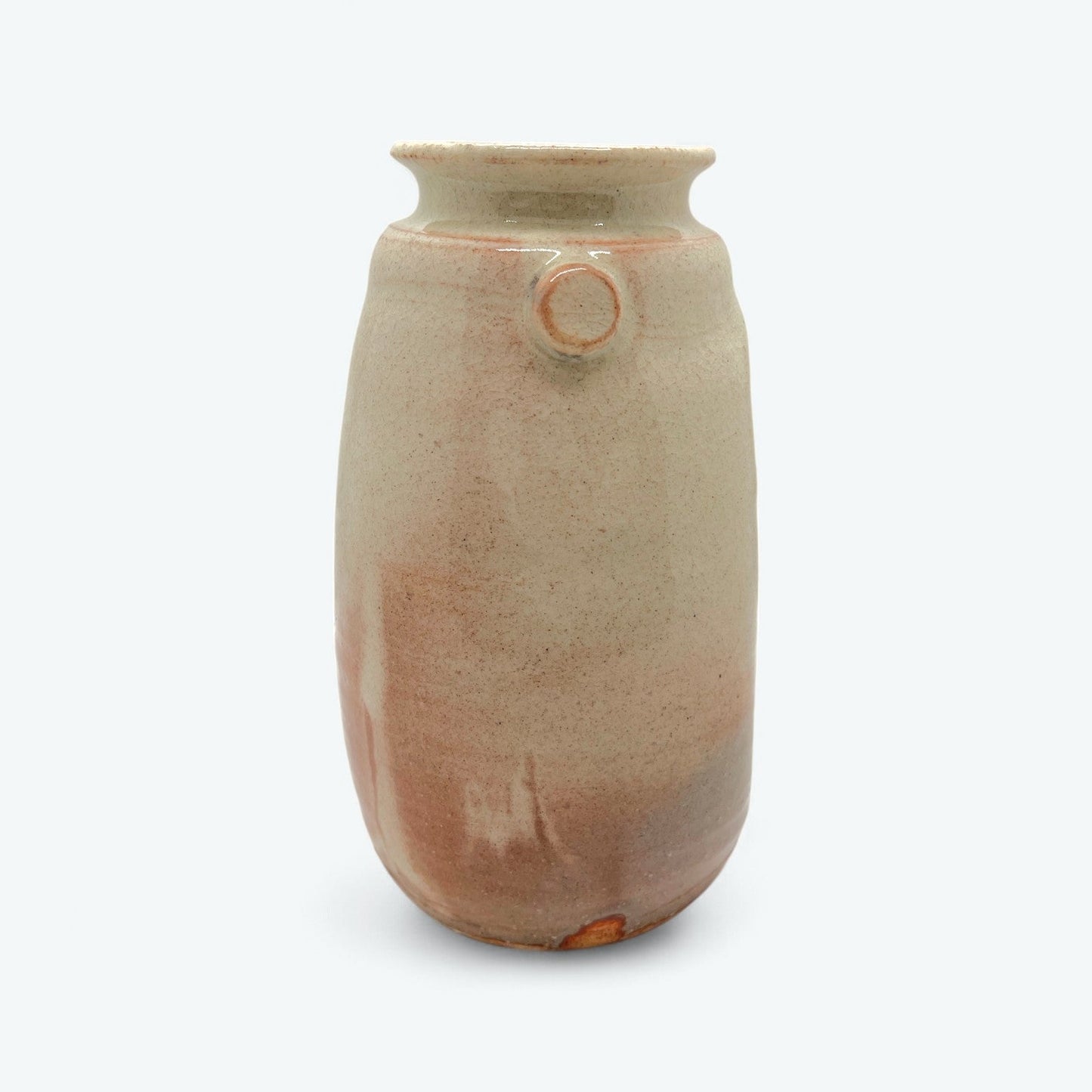 Vintage Hagi Ware Flower Vase by Ryūji Matsuno – Hon-gama Kiln, with Original Box and Certificate