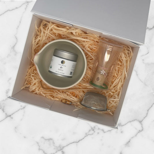 Luna Matcha Starter Kit, Symphony Matcha & Katakuchi Matcha Bowl