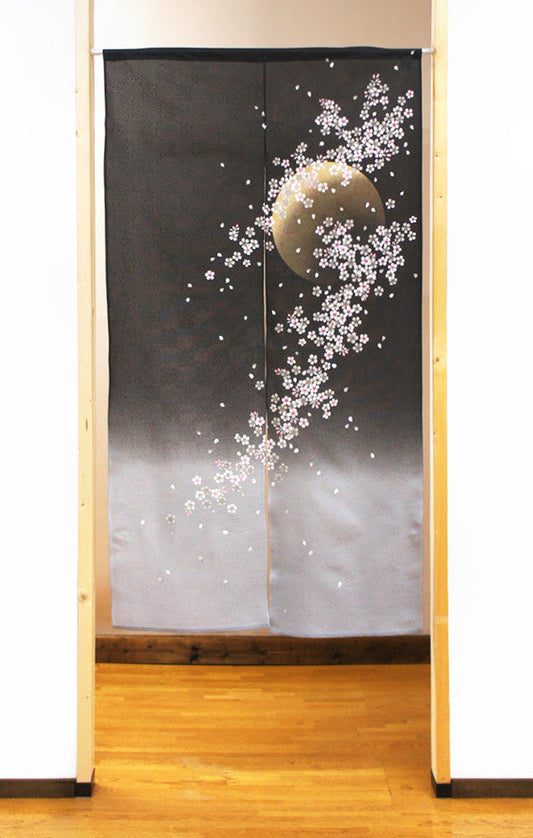 Noren - Night Sakura and Moon -