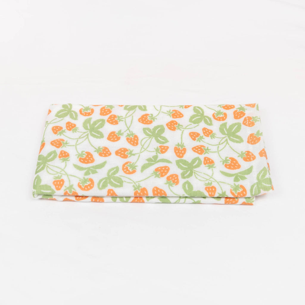 Premium Gauze Tenugui Towel - Strawberry field