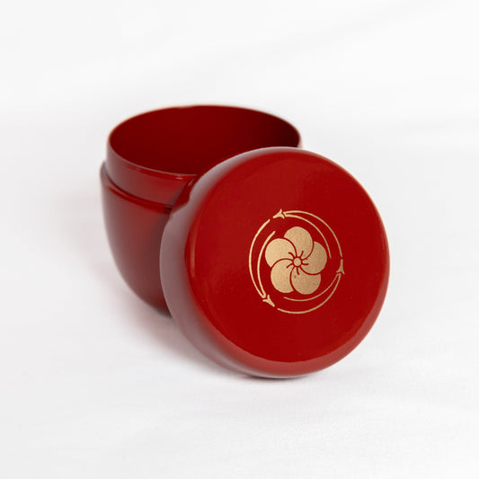 Ichiyama - Natsume Gourd - Tea Canister - Kikyo Red