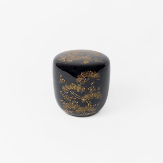 Vintage - Wajima-nuri Maki-e Wooden Canister