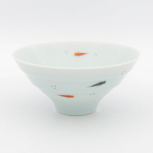 Kosengama - Killifish Celadon Rice Bowl