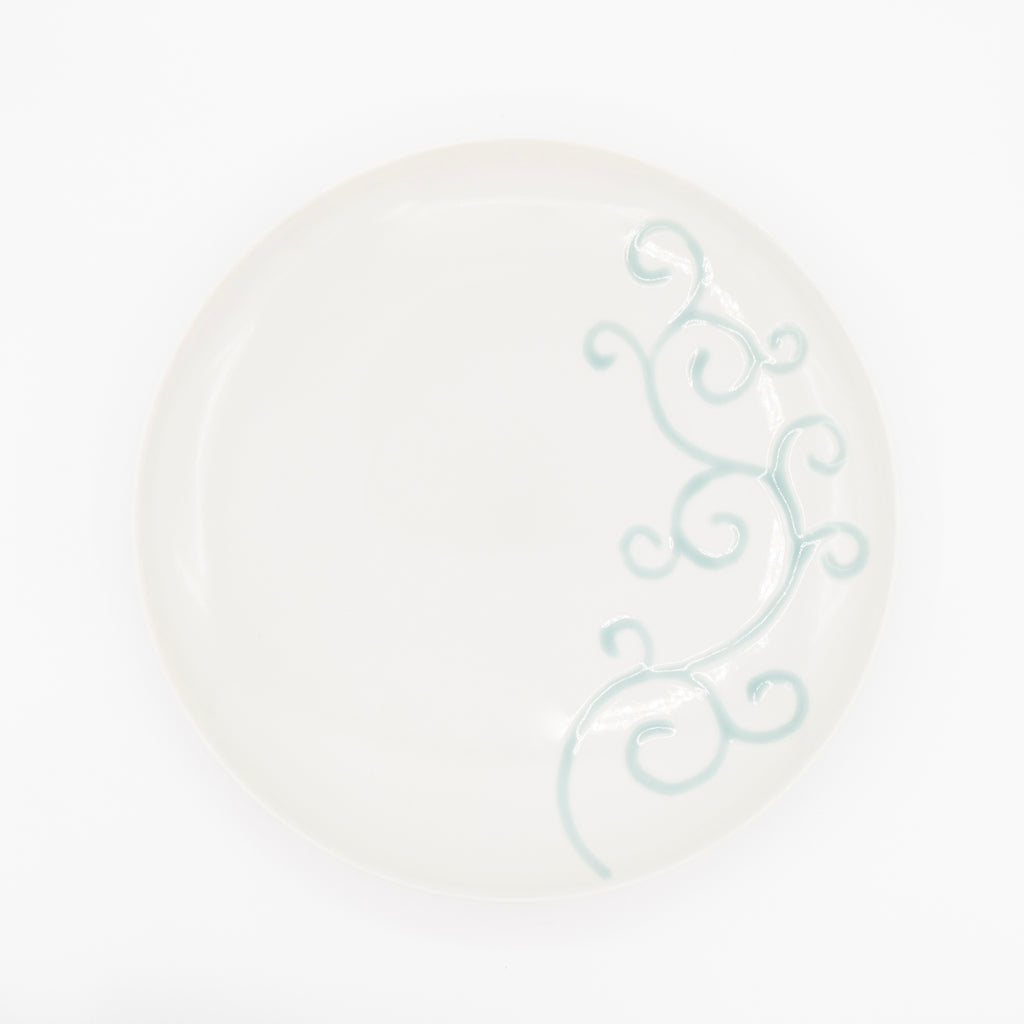 Seizan Kakewake Platter - White | Imari Nabeshima Ware