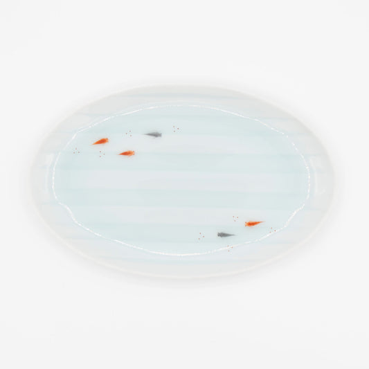 Kosengama - Killifish Celadon Plate