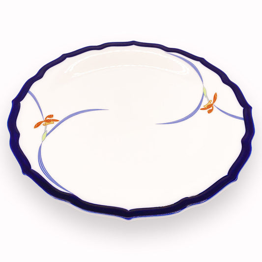 Koransha - Porcelain Dinner Plate Orchid Lace - Arita Ware