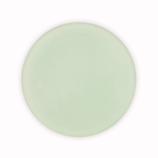 Koransha - Porcelain Plate Pinstripe Light Blue - Arita Ware