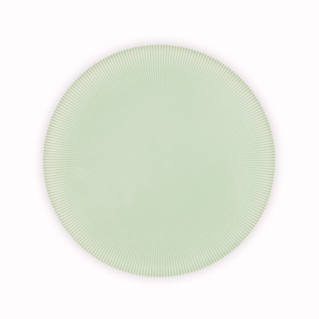 Koransha Porcelain Plate Pinstripe Light Blue | Arita Ware