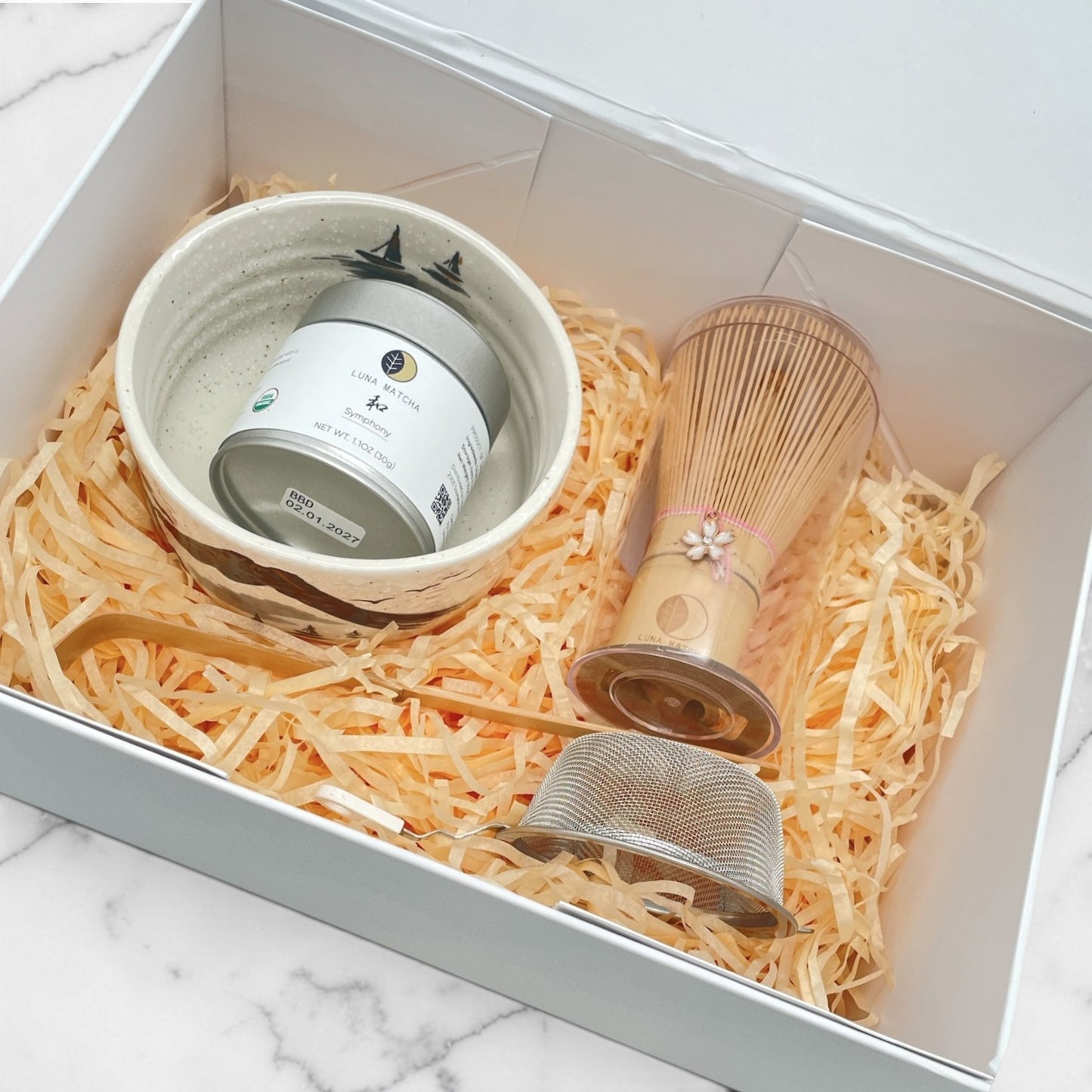 Luna Matcha Starter Kit, Symphony Kinsai Sansuiga Bowl