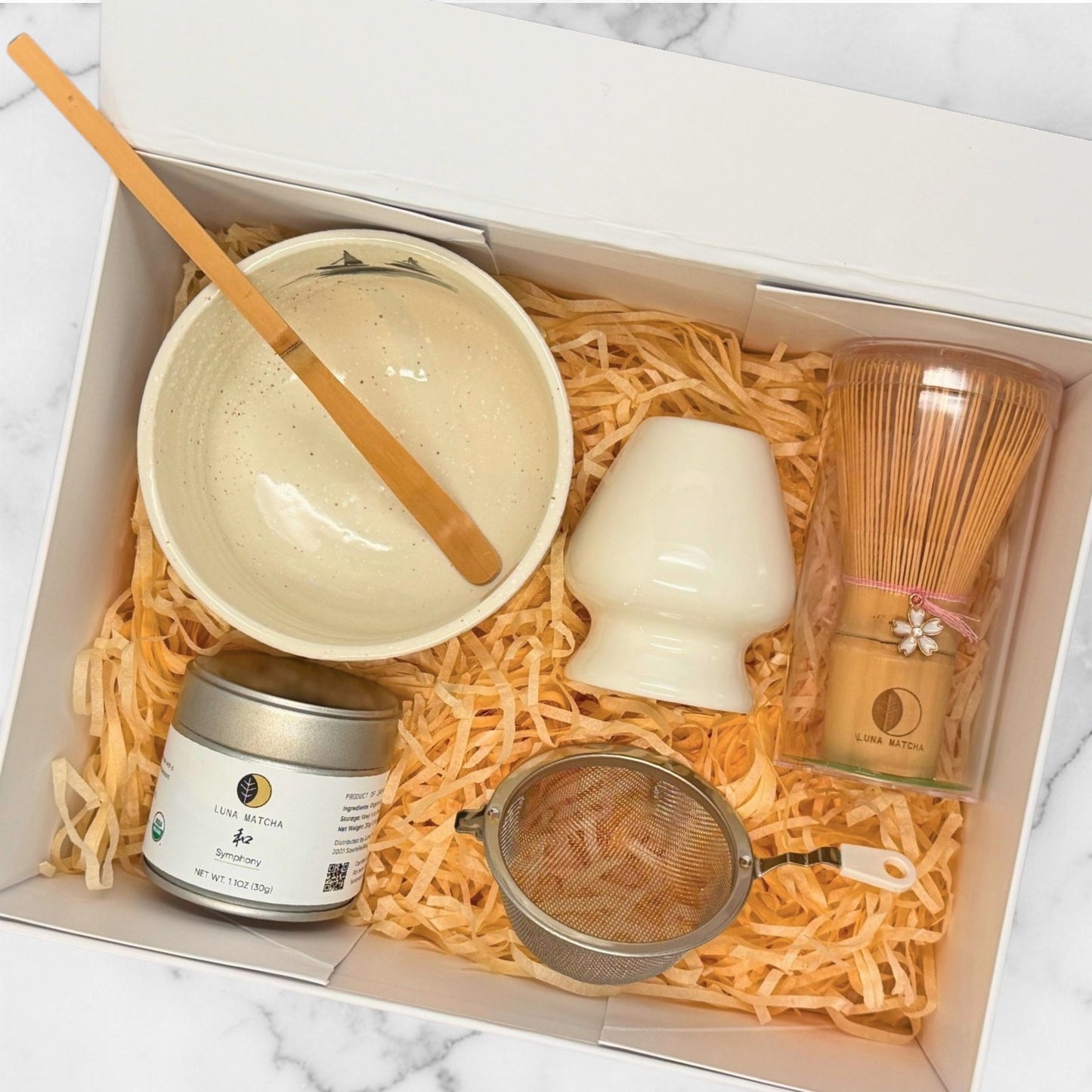 Luna Matcha Starter Kit, Symphony Kinsai Sansuiga Bowl