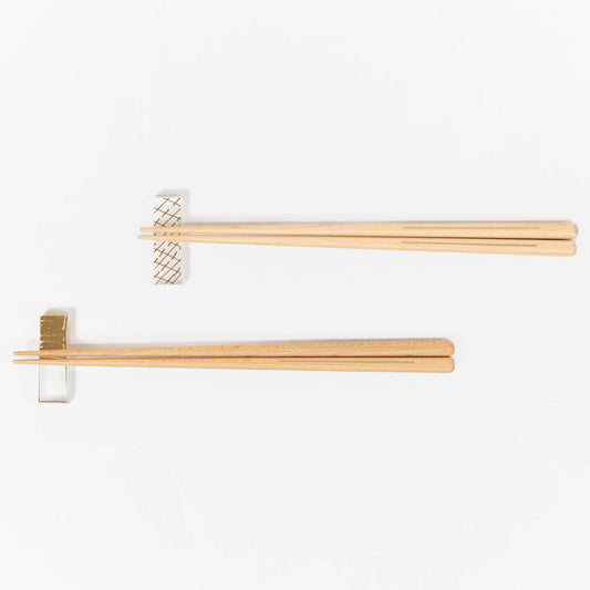 Toumei - Haku Chopstick Chopstick rest Set of 2 in Wooden Box <shoku>