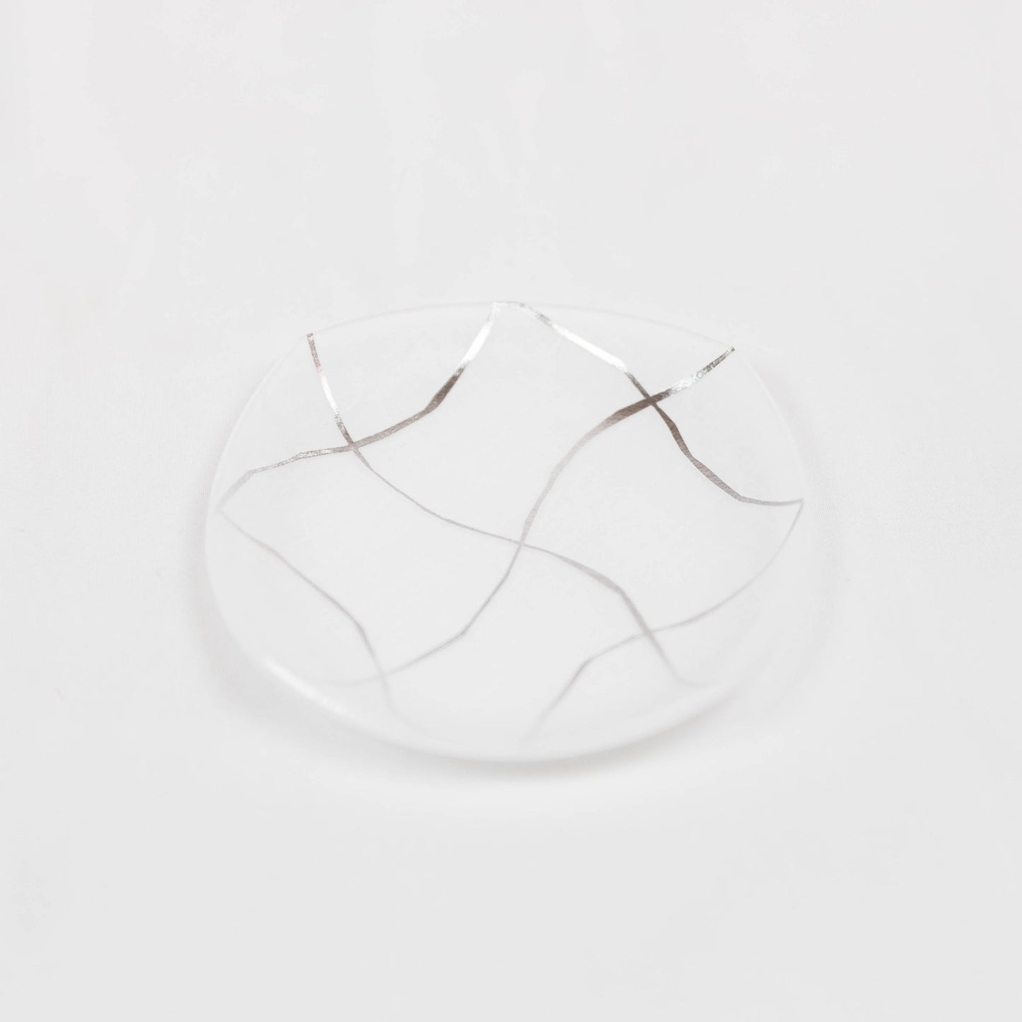 Toumei - Haku Mamezara Set of 2 in Wooden Box <i> Silver