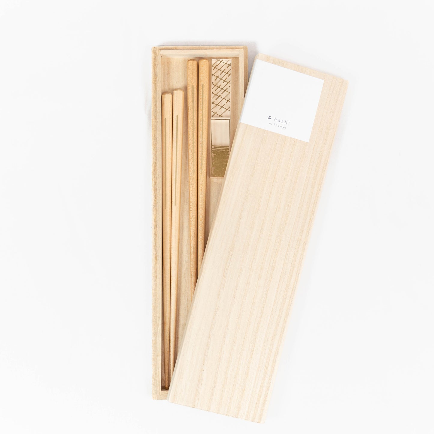 Toumei - Haku Chopstick Chopstick rest Set of 2 in Wooden Box <shoku>