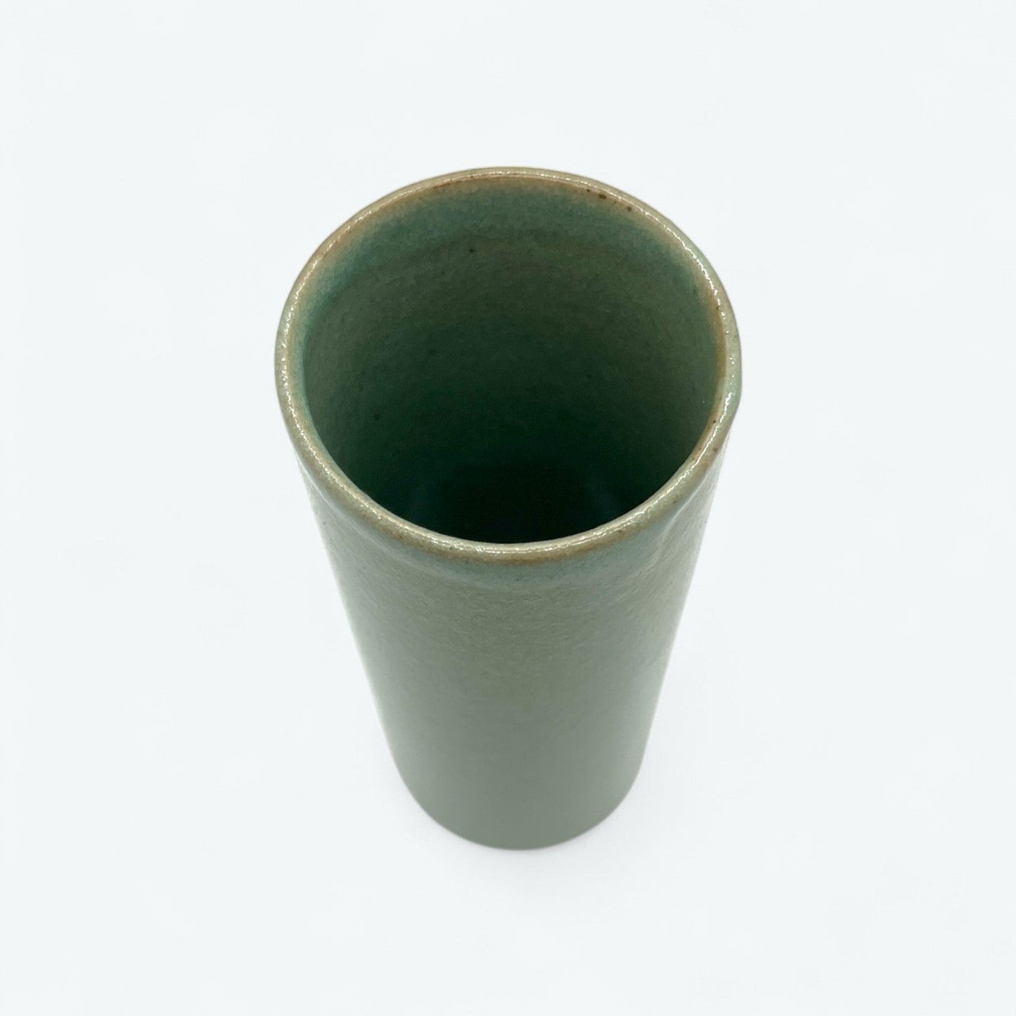 Japanese Celadon Ikebana Vase – One-Stem Hanaire with  Box