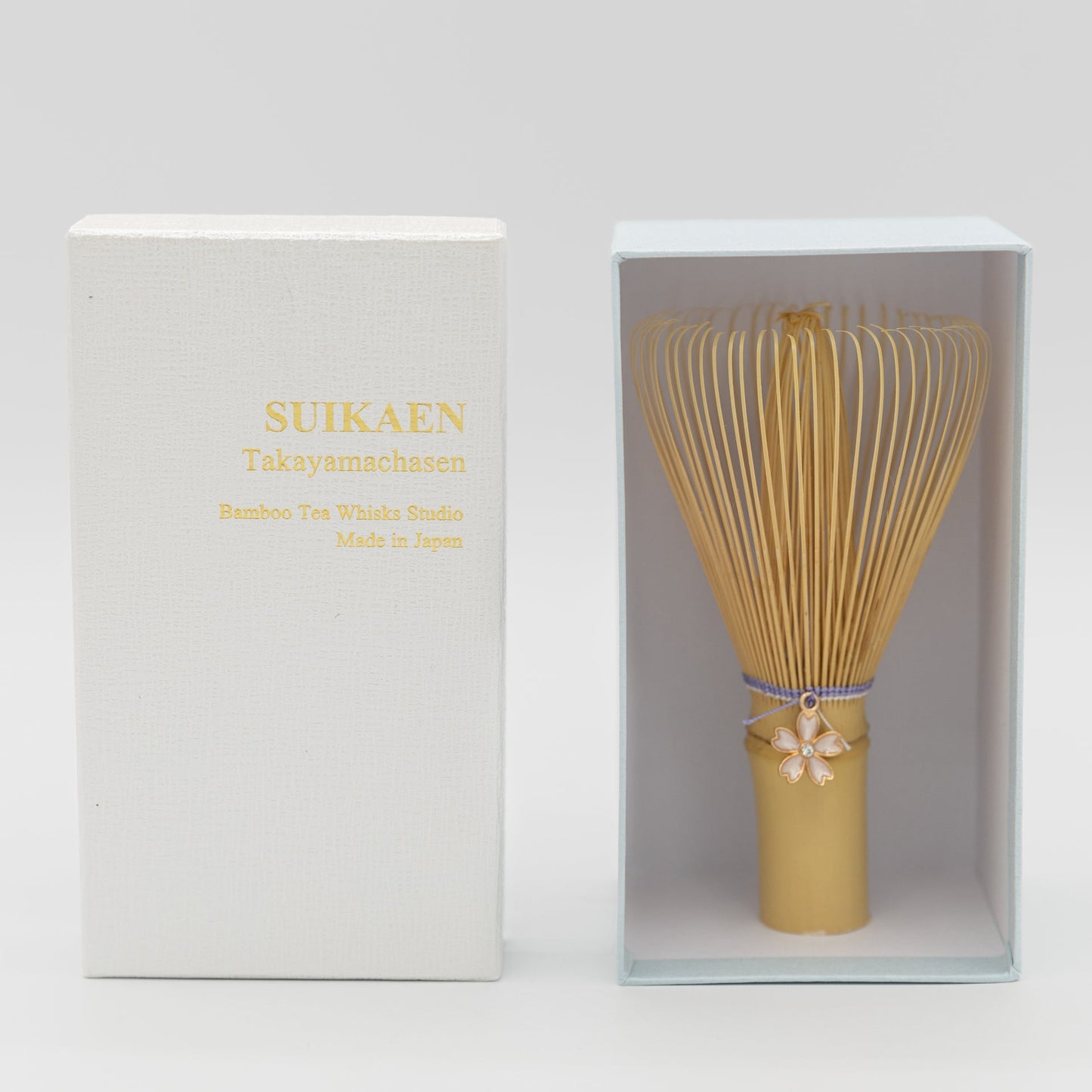 Suikaen Chasen - Bamboo Whisk - Emi - Purple Accent