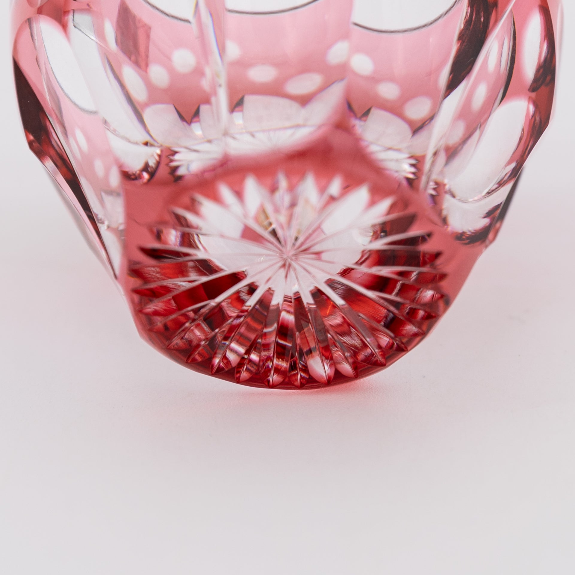 KAGAMI CRYSTAL 月間カップ Kagami Crystal - Sake Glass - Sakura – Luna Matcha
