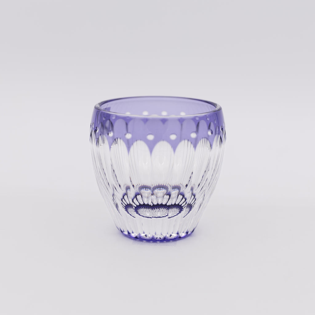 Kagami Crystal - Sake Glass - Chrysanthemum　