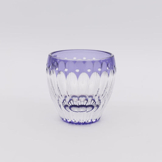 Kagami Crystal - Sake Glass - Chrysanthemum　