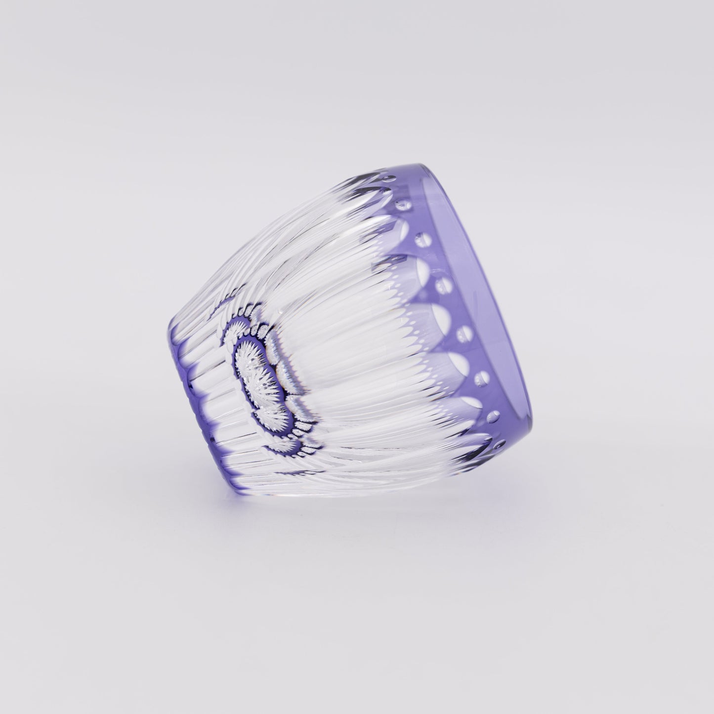 Kagami Crystal - Sake Glass - Chrysanthemum　