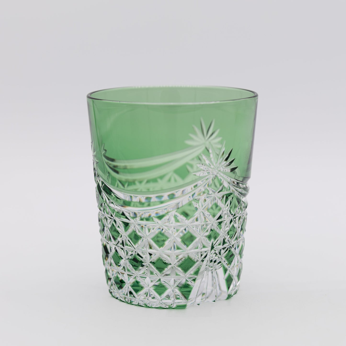 Kagami Crystal - Whiskey Glass - Drape & Tetragonal Basket Weave