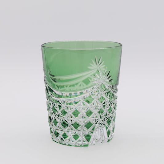 Kagami Crystal - Whiskey Glass - Drape & Tetragonal Basket Weave