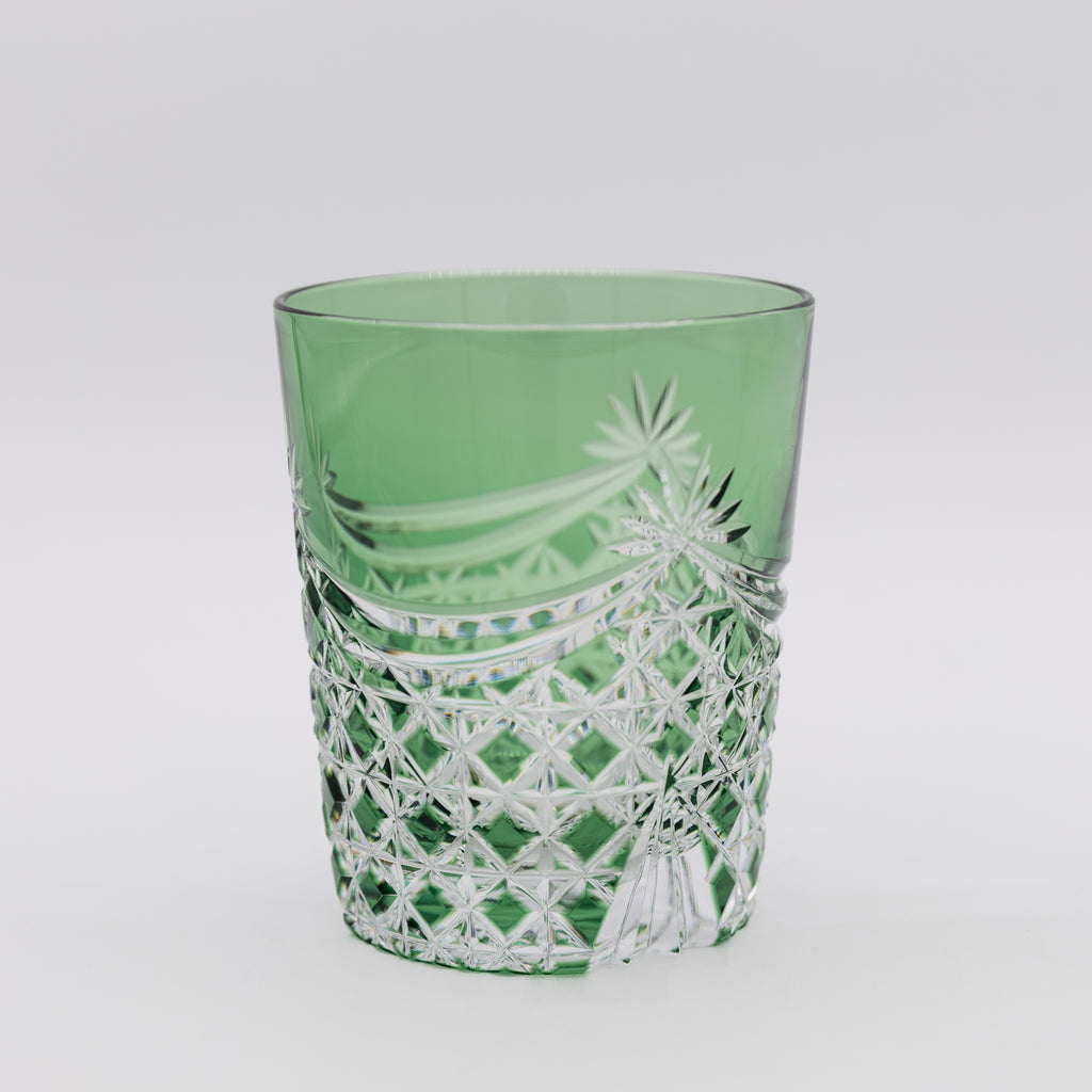 Kagami Crystal - Whiskey Glass - Drape & Tetragonal Basket Weave