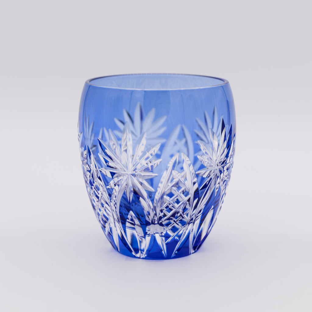 Kagami Crystal - Whiskey Glass - Bamboo Fence & Star