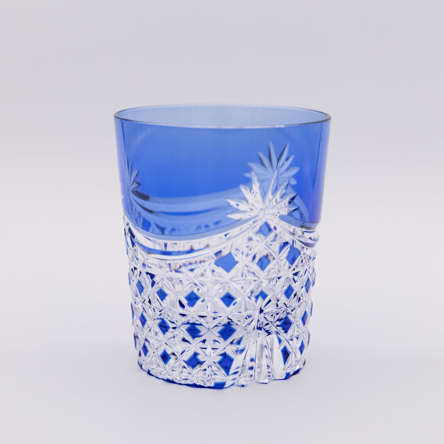 Kagami Crystal - Whiskey Glass - Drape & Tetragonal Basket Weave