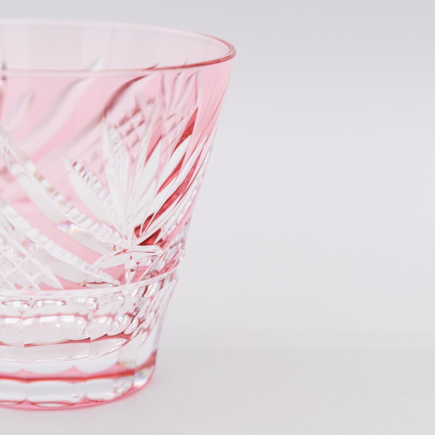 Kagami Crystal - Sake Glass - Fuji  Red