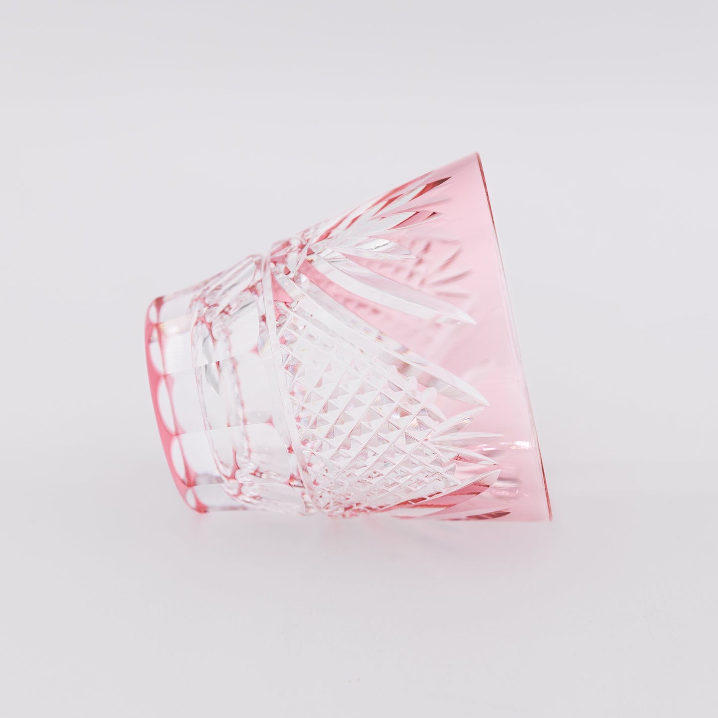 Kagami Crystal - Sake Glass - Fuji  Red