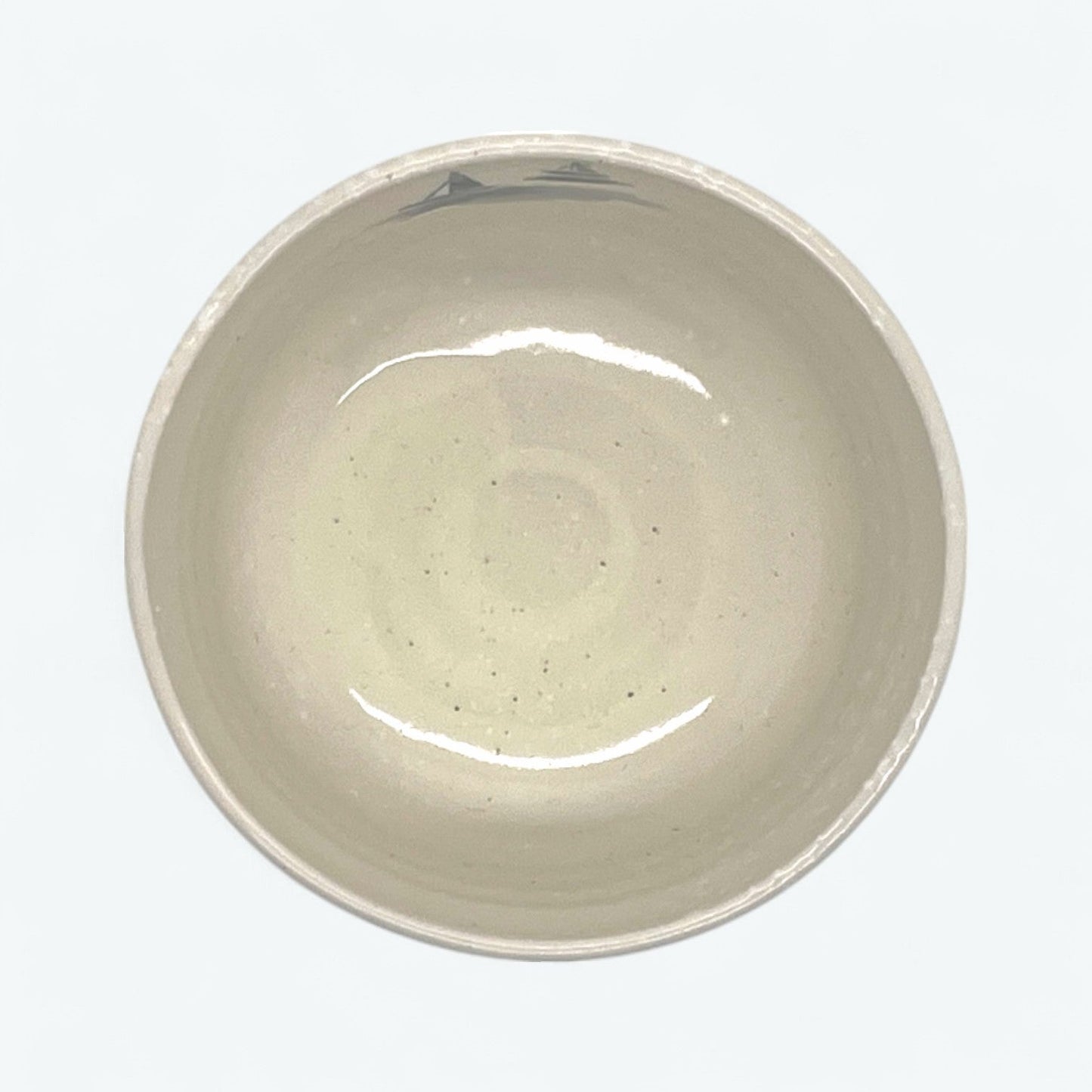 Kinsai Sansuiga  - Matcha Rice Bowl - Mino Ware